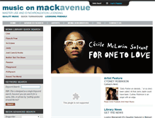 Tablet Screenshot of musiconmackavenue.com